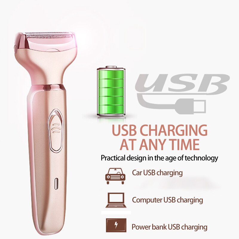 SONAX PRO SN-8977 Lady Shaver Two-In-One Epilator Multifunctional Washing and Charging Epilator