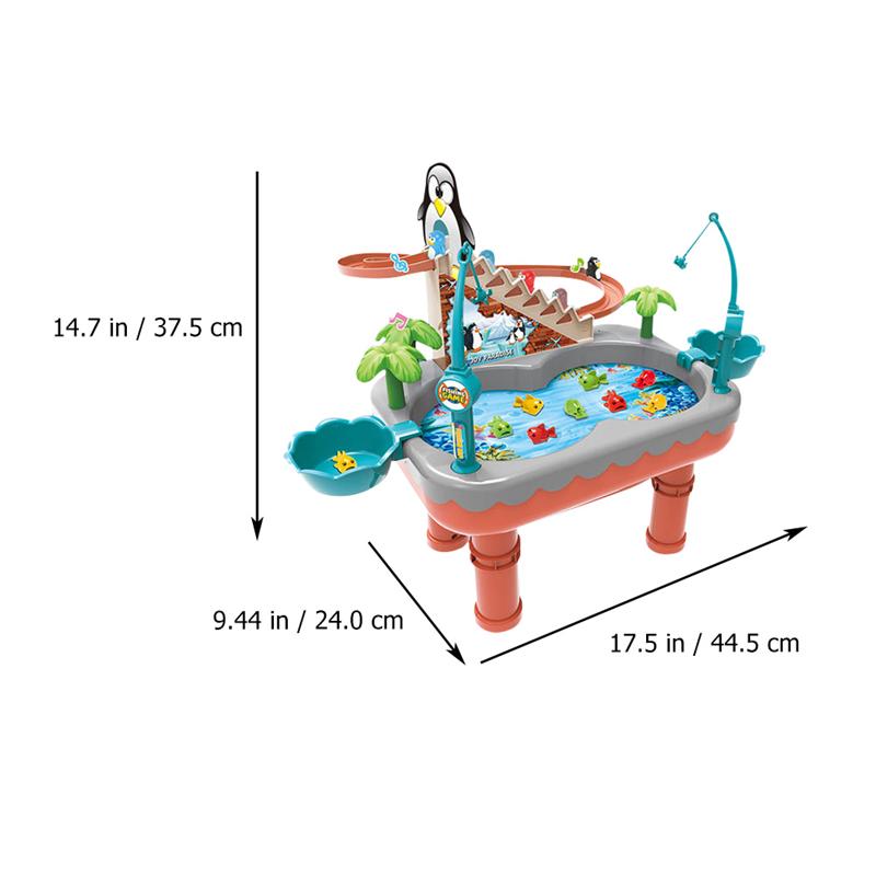 freundlicher Magnetischen Angeln Spielzeug eltern-Art-interaktive Pädagogisches Spielzeug Elektrische Pinguin Treppen Klettern Jungen Mädchen