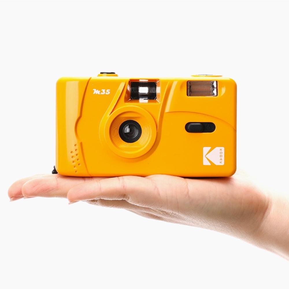 Kodak-cámara de película reutilizable Vintage Retro M35, 35mm, con Flash, de Año , de cumpleaños, favorito del estudiante