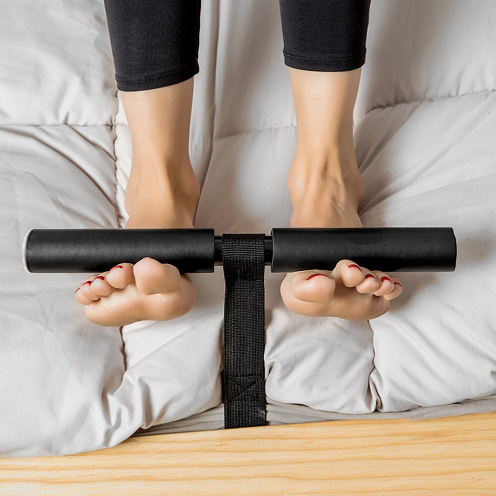 Huishoudelijke Fitnessapparatuur Sit-Up Assist Eenvoudige T Vorm Riem Bar Sit-Up Assist Apparaat Sit-Up abdominale Trainer (Zwart)