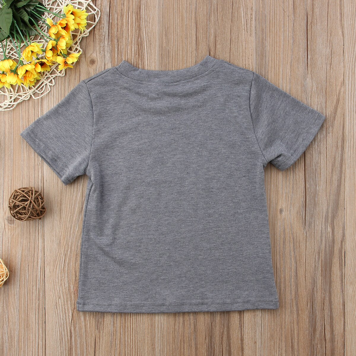 Mærke småbørn børn spædbarn baby dreng pige frække toppe t-shirt bluse outfits sommer kortærmede tøj soldragt toppe 0-4y