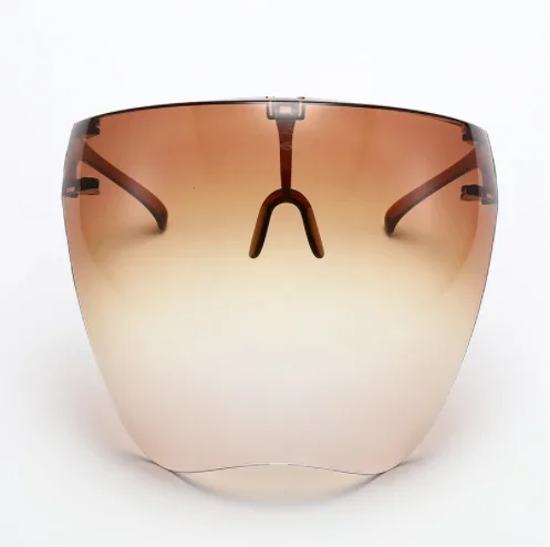 Lunettes de soleil intégrales masque femmes hommes lunettes de protection lunettes lunettes lentille sphérique couverte Anti-pulvérisation lunettes de soleil de cyclisme: Or