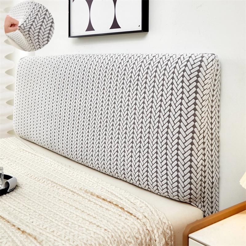 1PC Verdikte Jacquard Bed Hoofdeinde Cover Volledige Dekking Stofdicht Hoofdsteun Protector Duurzaam All-inclusive Home Decor