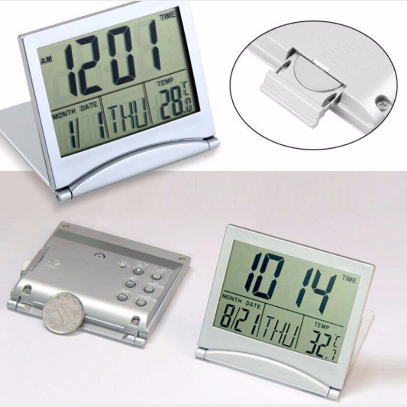 Calendar Display Alarm Clock Digital Thermometer Calendar Display Date Time Desk Table Clock Display Datum Bureau Tafel