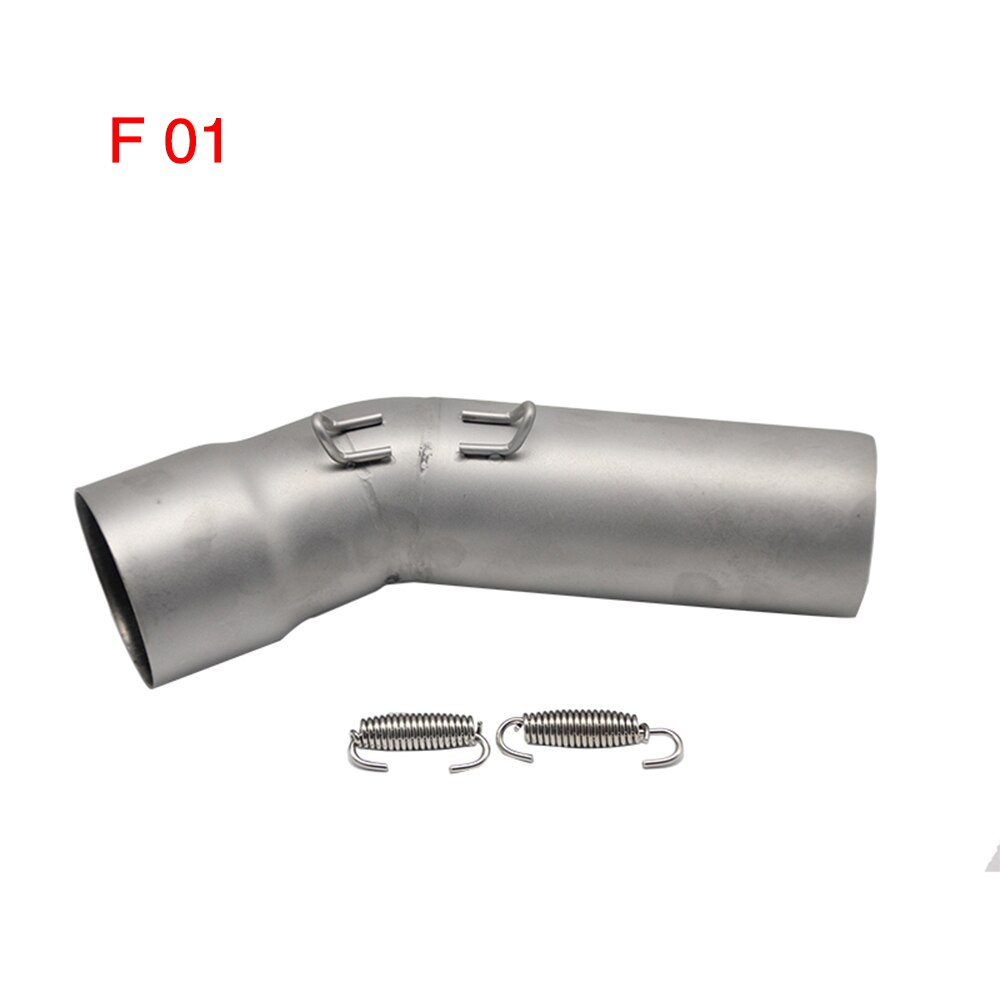 Zsdtrp Motorfiets Midden Sectie Rvs Uitlaatpijp + Midden Pijp Set Uitlaat Systeem Voor Bmw F650GS F700GS F800GS: Default Title