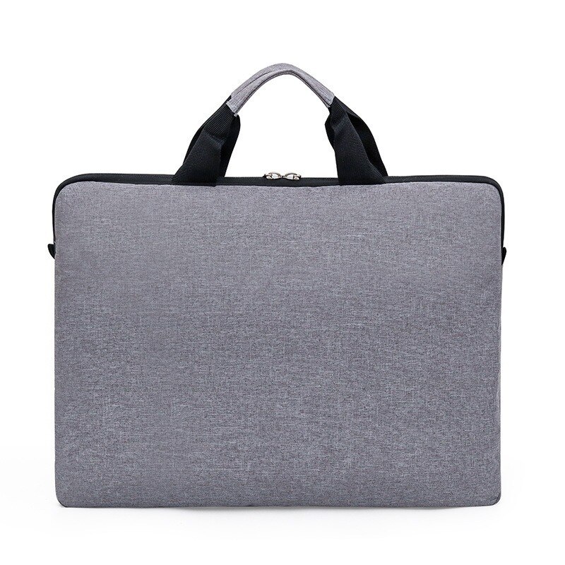 Ultradunne laptoptas 13/14 inch heren schokbestendige schoudertas voering notebooktas casual eenvoudig grote capaciteit grote laptoptas