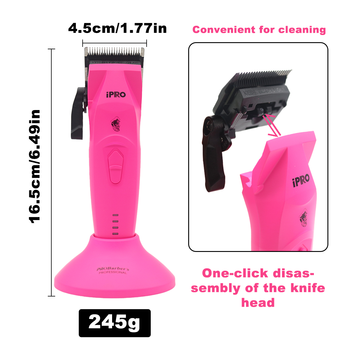 Professionelles Haarschneidemaschinen-einstellen für Männer mit bürstenlosem Motor-, DLC-Klinge, 10.000 U/min, Friseurmaschinen, Haarschneidemaschine