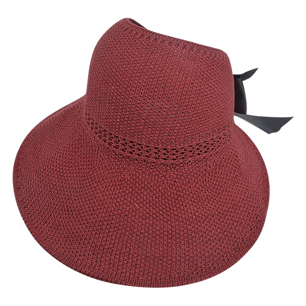 Las señoras de las mujeres de verano Sombrero Floppy playa protector solar ciclismo ajustable gorro Sombrero de paja de de y de Sombrero: H