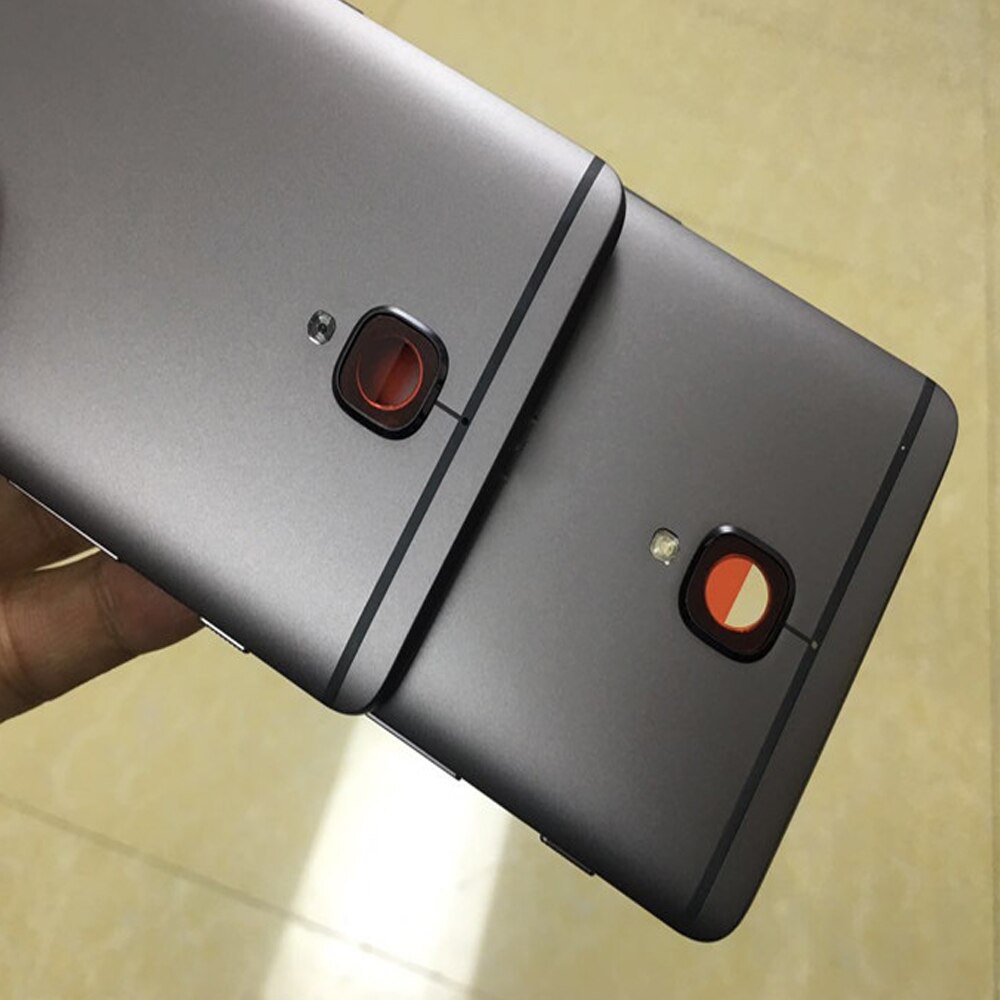 Alloggiamento Posteriore in metallo Copertura per Oneplus 3 3T Posteriore Porta Cassa di Batteria Pulsante Laterale + Obiettivo di Vetro per Oneplus 3 A3000 3T A3003 Della Copertura Posteriore