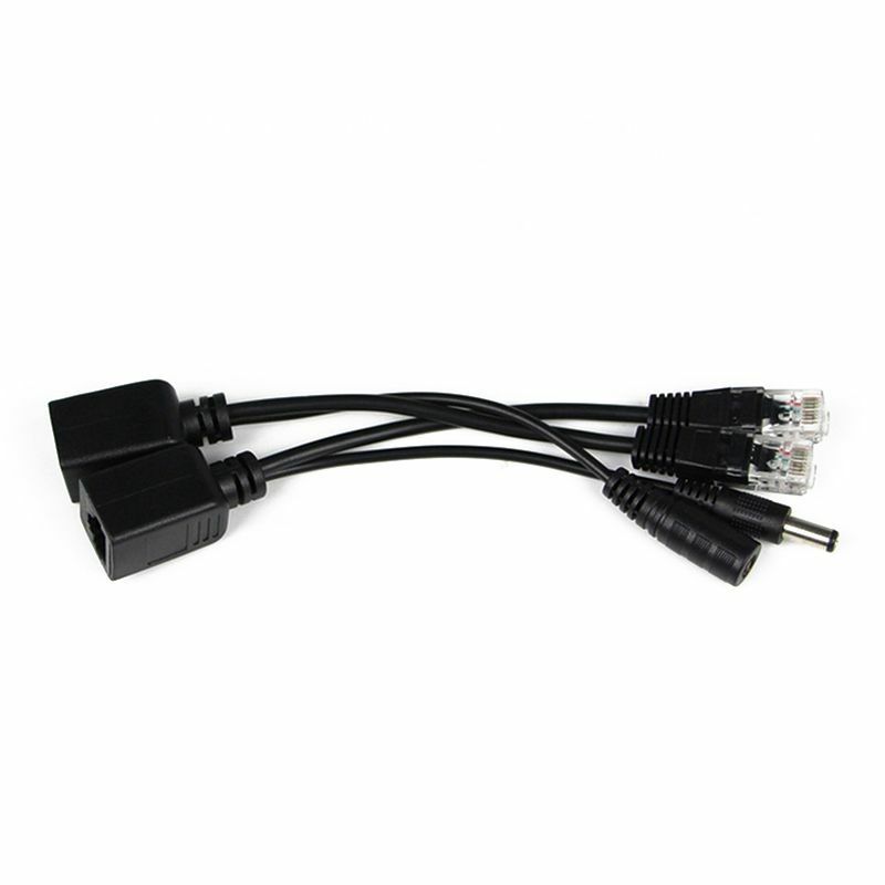 Poe Splitter Injector Voeding 12-48 V Voor Ip Camera Pass Kabel Ethernet Adapters