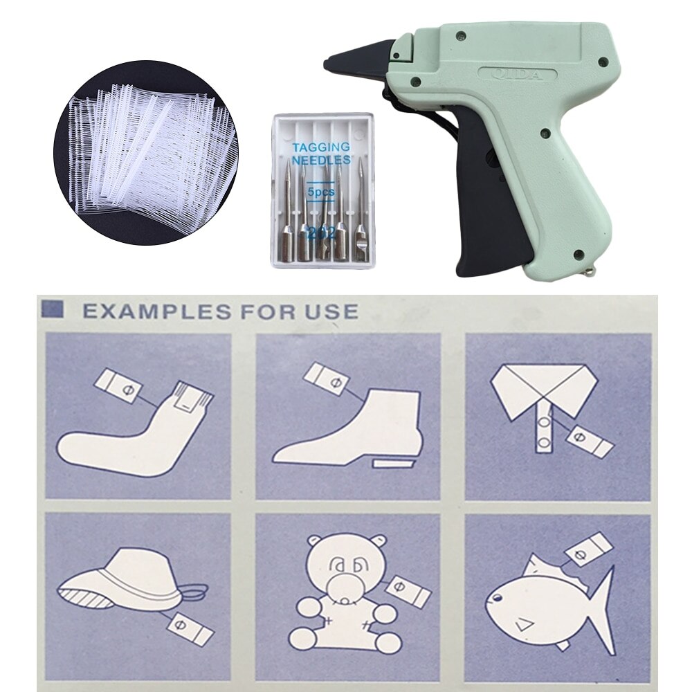 Dikke naald pistool labelpistool met pistool  + 5 naalden  + 1000 haarlijm naald labelpistool kit set kleding kleding prijs merk label