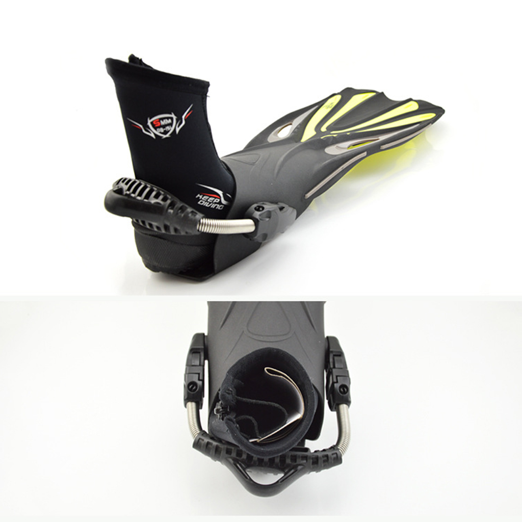 Trajes de neopreno Premium de 5mm, botas altas con cremallera, zapatos de agua súper elásticos y mantienen el calor para buceo, surf y esnórquel
