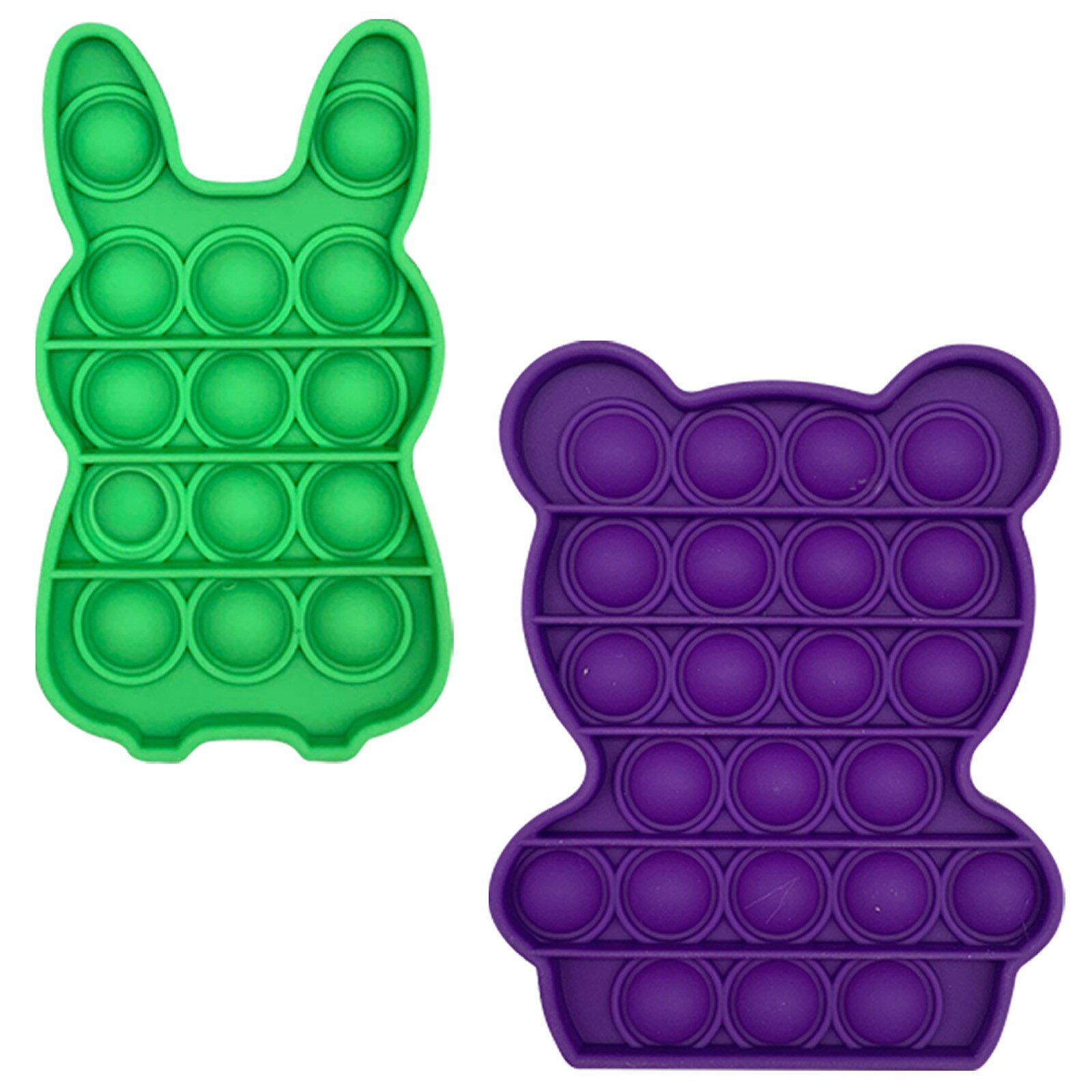 Popit Fidget Speelgoed Push Bubble Fidget Zintuiglijke Speelgoed Autisme Speciale Behoeften Stress Reliever En Verhogen Focus Zachte Anti-Stress speelgoed: 2PC D