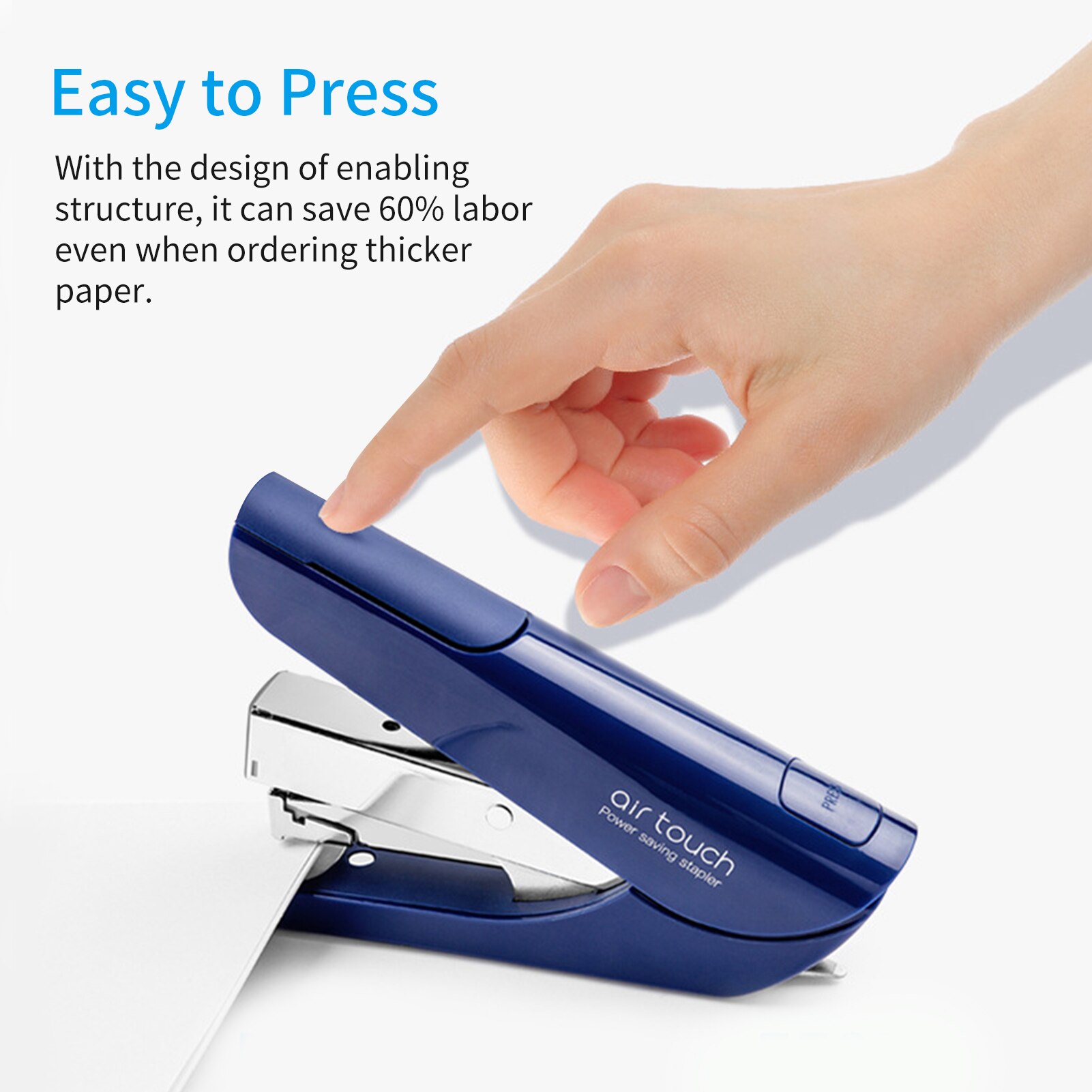 Desktop Stapler 20-40Sheet Capacity for Paper Binding Reduced Effort Suitable for 24/6 26/6 Staples for School Office Supplies