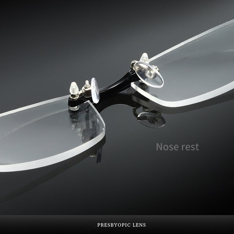Frameless Blue Light Blocking Reading Glasses Men Women Rimless Hyperopia Eyeglasses Diopter +1.0 +1.5 +2.0 +2.5 +3.0