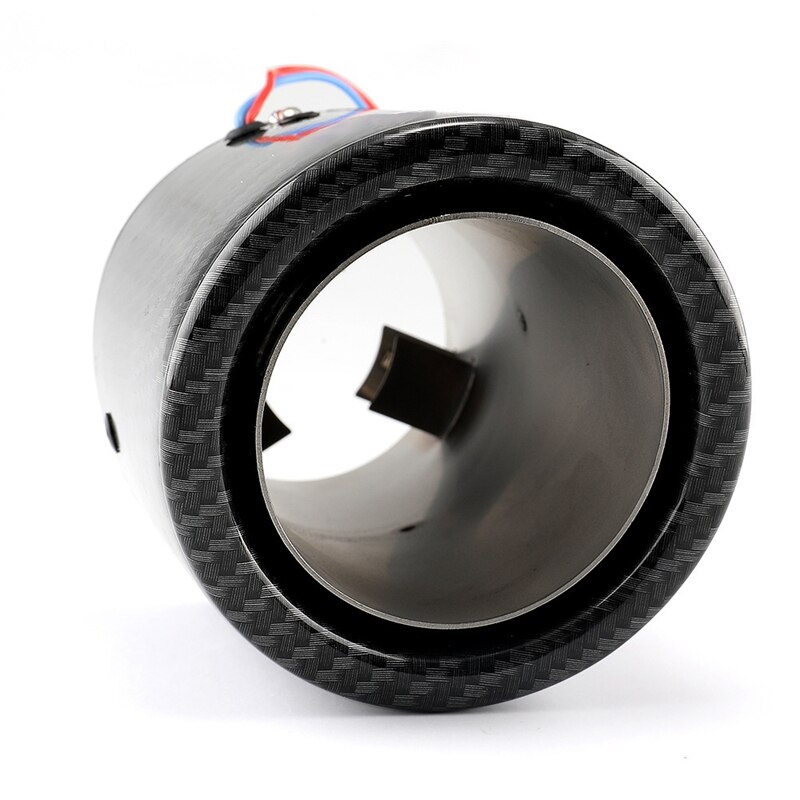 Universele auto led uitlaatdemper tip pijp rood licht vlammend recht auto gemodificeerde enkele uitlaatpijp staart keel