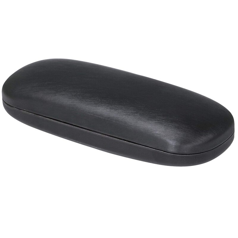 Étui à lunettes-métal noir et cuir pour petites et moyennes montures: Default Title