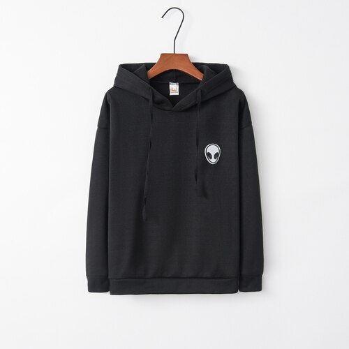 Women's Strappy Hoodie - Breathable Fit - Casual Pullover Sweatshirt: L / Black