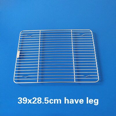 304 Edelstahl Grill Netto Obst Und Gemüse Ablauf Gestell Zimt Rollen Fleck Gegrilltes Fleisch Picknick Netz Ust Beständig Healt: 39x28.5cm verfügen über Bein