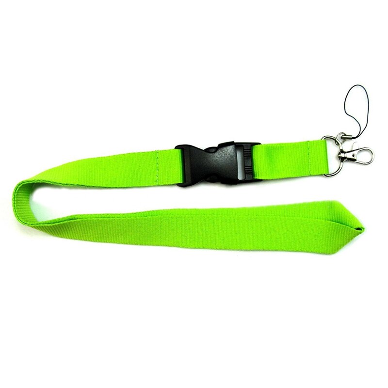 Colorful Black Blank Plain Key Lanyard Badge ID Holders Phone Neck Straps Hanging Rope Keychains Lanyard Rope