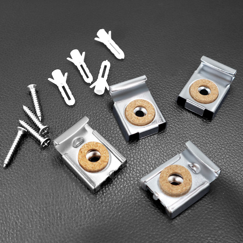 4 teile/satz 32x24mm Einstellbare Spiegel Clip Halterung Federbelastete Spiegel Hängen Clip Zauberstab Halterung