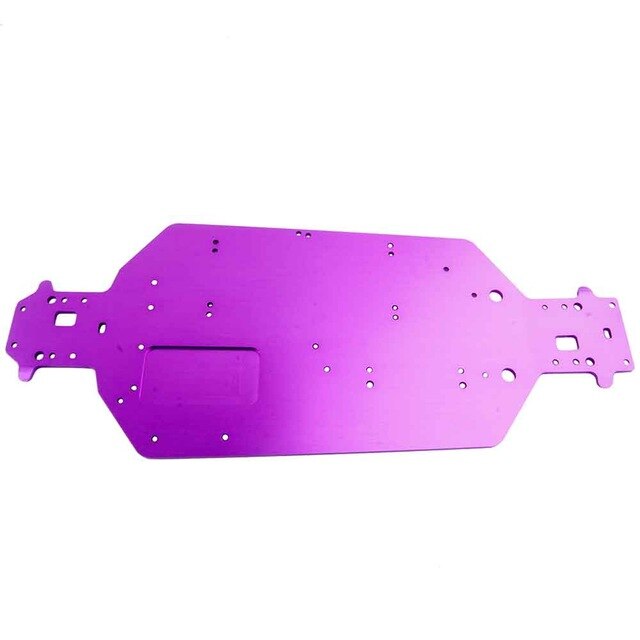 HSP 04001 Metal aluminio chasis mejora piezas para 1/10 RC Buggy xgur Monster camión BRONTOSAURUS 94111 Redcat Volcan EPX