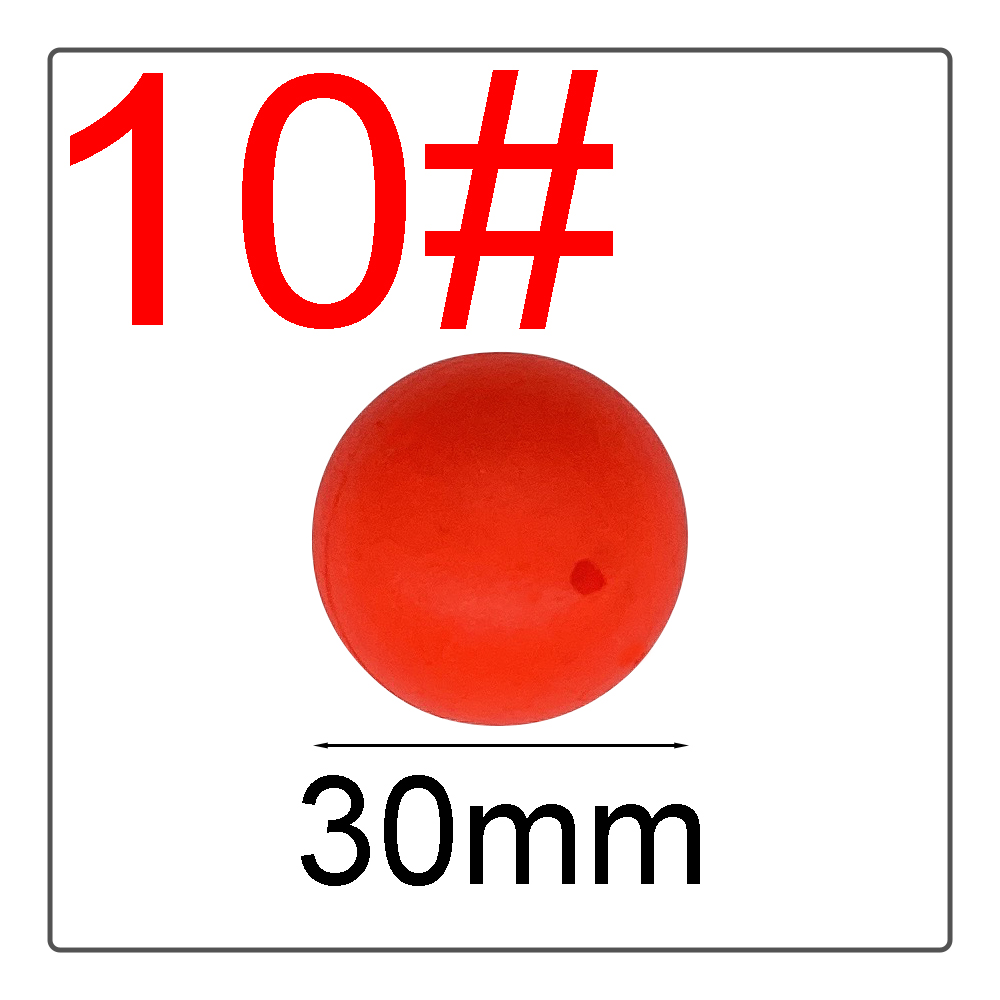 1 # -10 # Boule flottante EPS, boule en mousse, haricots accrocheurs, boule flottante modifiée, bouée sphérique, équipement de pêche, couleurs vives: Black