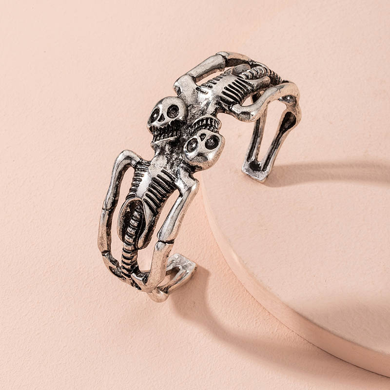 Adjustable Human Skeleton Bracelet Skull Jewelry