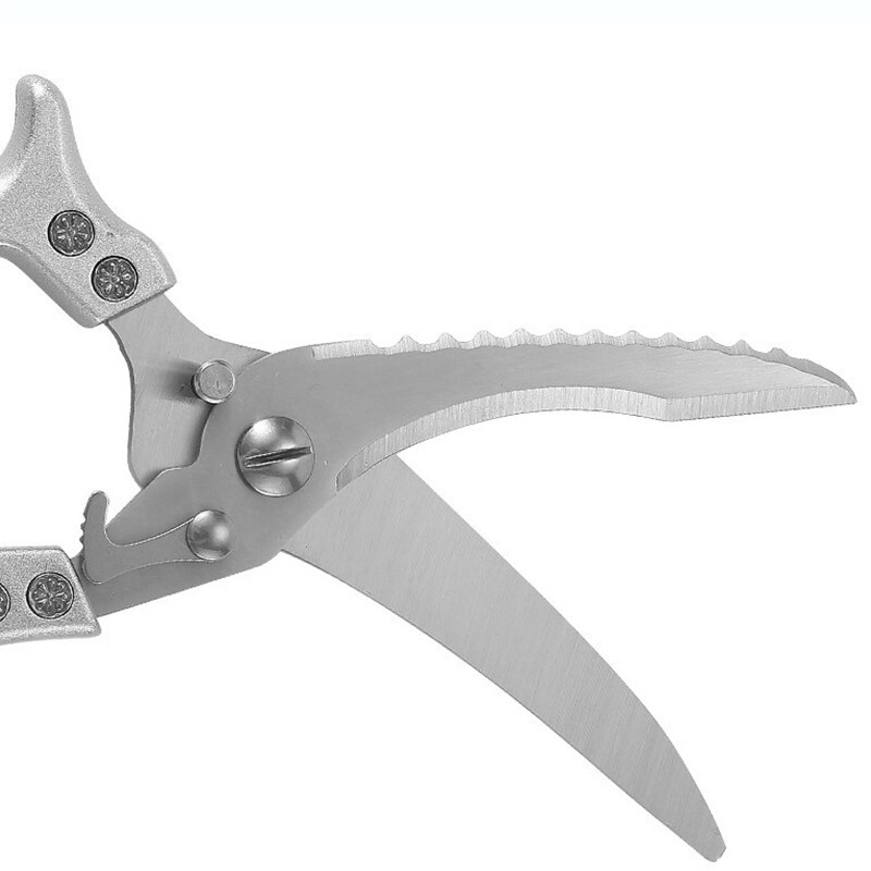 Powerful Chicken Bone Scissors Chicken Duck Fish Cutter Shears Stainless Steel Scissors Scale Clean Cooking Scissors