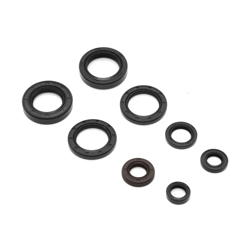 Motorcycle Engine Oil Seal Kits For Yamaha DT125 DT175 MX125 MX175 IT175 YZ125 YZ100 1974 - 1983 Oil Seals Rubber Motorbike Part