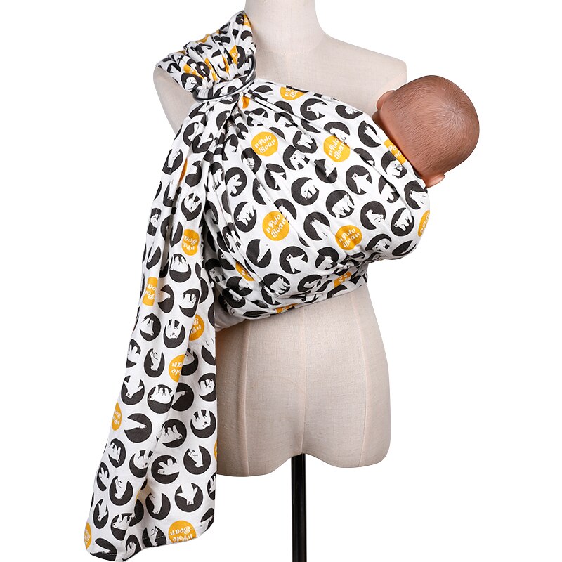 Infant Baby Back Scarf Carrier Kid Fashionable Baby Sling Wrap Cotton Soft Breathable Newborn Back Scarf Portable Baby Sling: 05