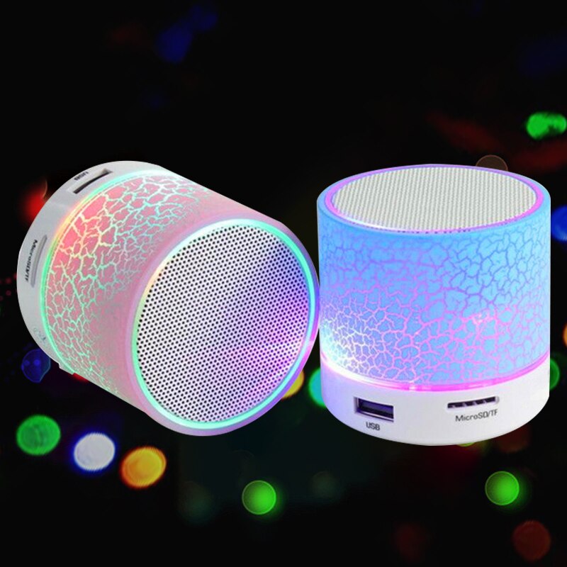 A9 Bluetooth Speaker Mini Draadloze Luidspreker Crack Led Tf Usb Subwoofer Bluetooth Speakers Mp3 Stereo Audio Muziekspeler