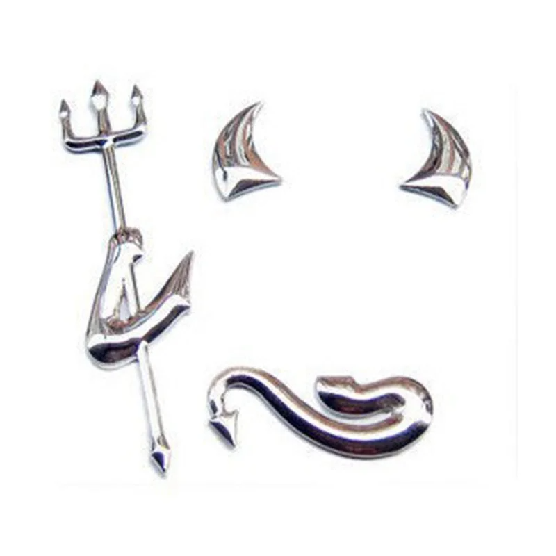 Persönlichkeit Auto Aufkleber Lustige 3D Kleiner Teufel Dämon Styling Universal- Auto Emblem Logo PVC Aufkleber Dekoration DIY Accesso