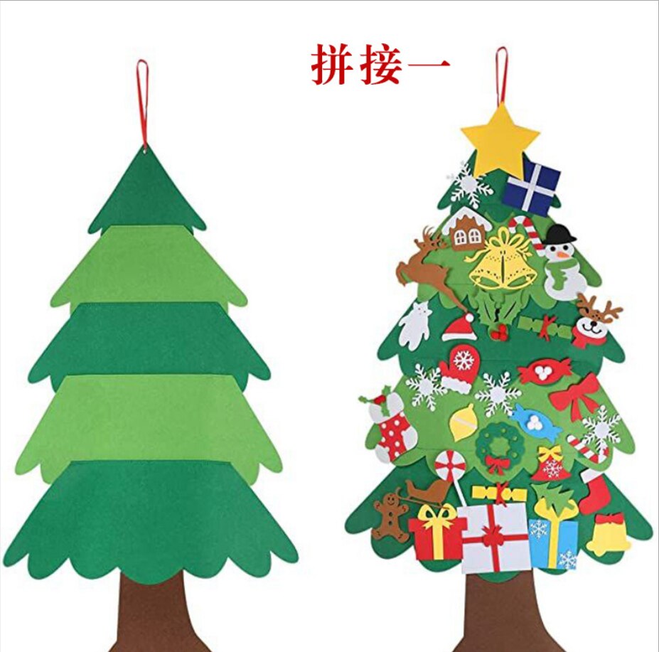 Diy Voelde Kerstboom Kerst Decor Voor Thuis Navidad Jaar Voor Kinderen Cristmas Ornamenten Navidad Natal Xmas boom