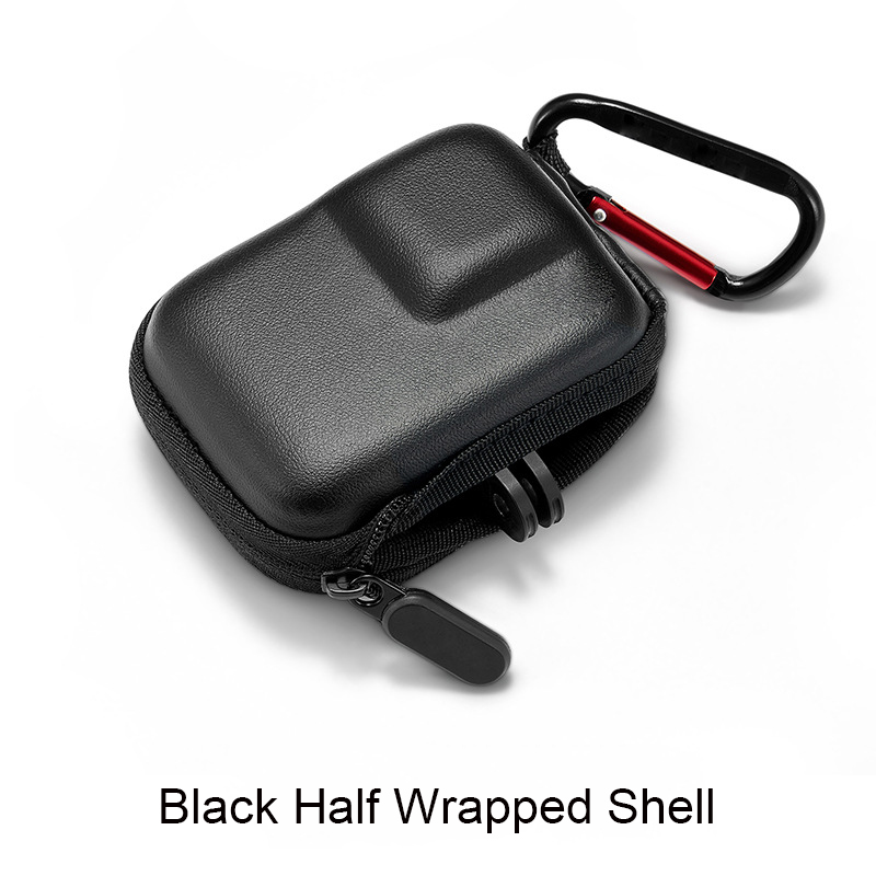 Bolsa de almacenamiento para GoPro Hero 13, 12, 11, 10, 9, 8, Mini caja portátil, cámara deportiva, funda protectora impermeable para accesorios Go Pro: Color negro