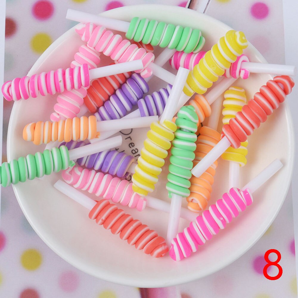 5Pcs Mini Candy Simulated Ice Cream Fruit Kitchen Foods Cute Cartoon Children Toys Phone Case Accessories DIY Decoration Craft: 8