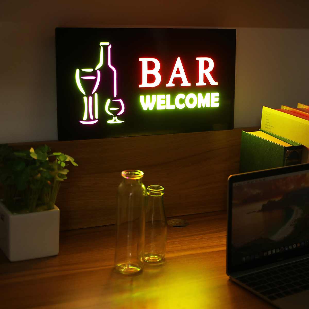 110-240V LED Neon Sign Light Tube Coffee Bar Commercial Lighting Neon Bulbs Cafeteria Visual Artwork Lamp Wall Decoration