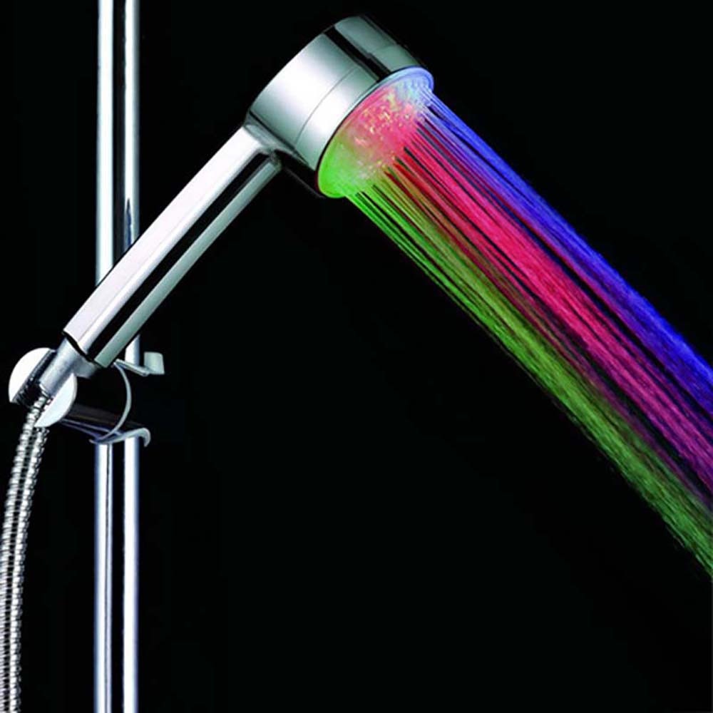 Kleurrijke Led Licht Douche Head Home Badkamer Automatische 7 Kleuren Veranderende Led Douche Water Glow Light Water Thuis Glow Badkamer