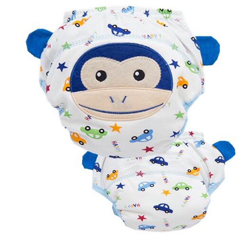4Layers Cotton Baby Nappies Diapers Reusable Training Pants Panties Breathable Children Cloth Diaper Waterproof Washable
