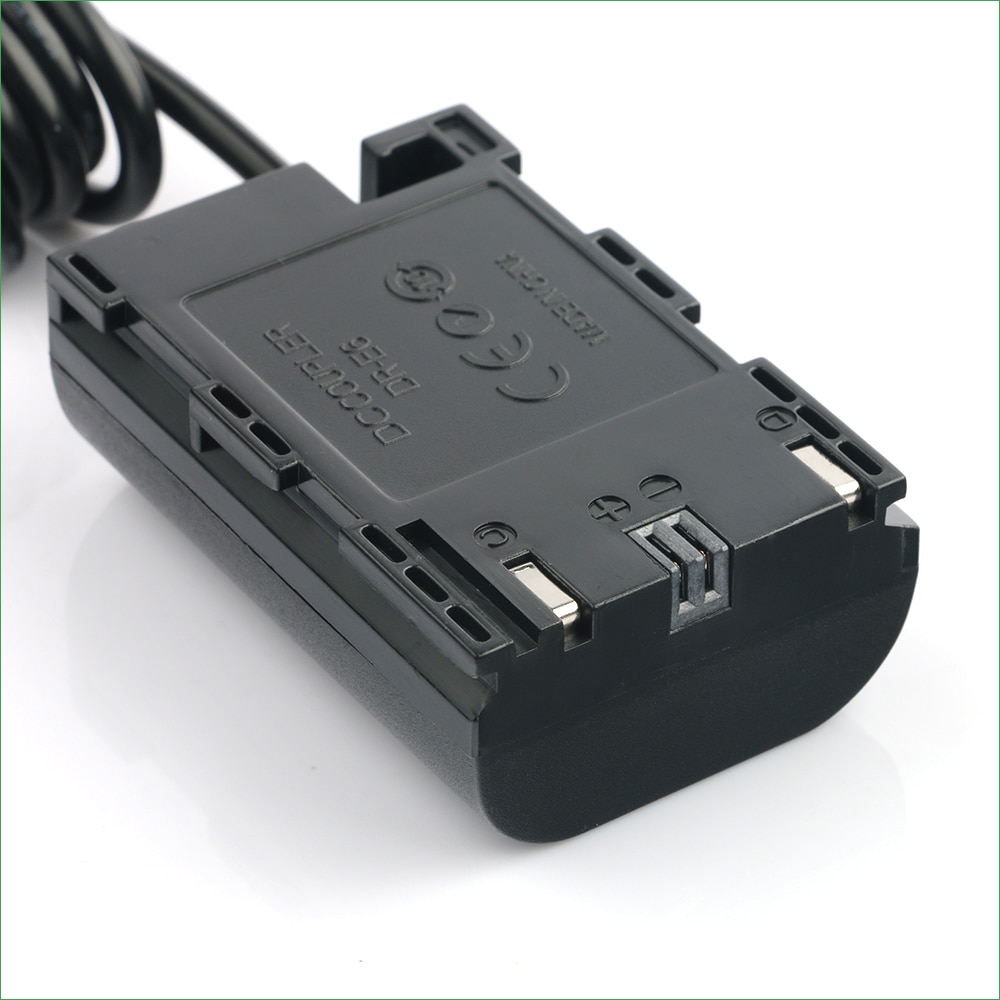 5V USB LP-E6 DR-E6 ACK-E6 Dummy Battery Adapter Plug DC Power Bank For Canon EOS 5D Mark II III IV / 6D Mark II / 7D Mark II