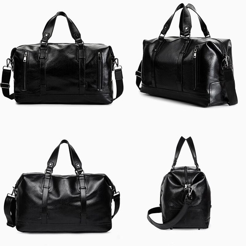 Outdoor Waterdichte Top Pu Leer Mannen Sport Gym Tassen Training Schoudertas Met Schoenen Pocket Vrouwen Reizen Fitness Yoga Handtas