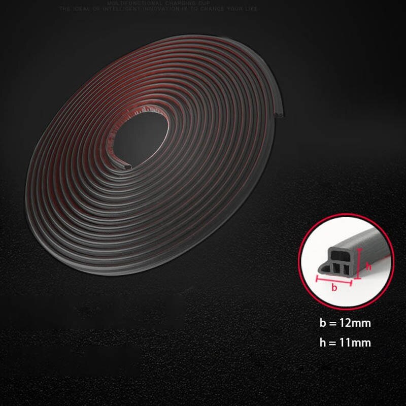 2M Car Roof Protector Seal Noise Insulation Car Door Weatherstrip Front Rear Windshield Edge Sealing Strip Sticker Accessory