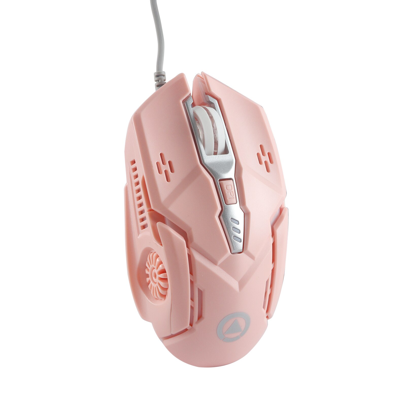 Souris de jeu filaire 3200 DPI, accessoire optique ergonomique et , USB, LED, Cool, avec tapis de souris pour ordinateur portable et PC: Only Pink Mouse