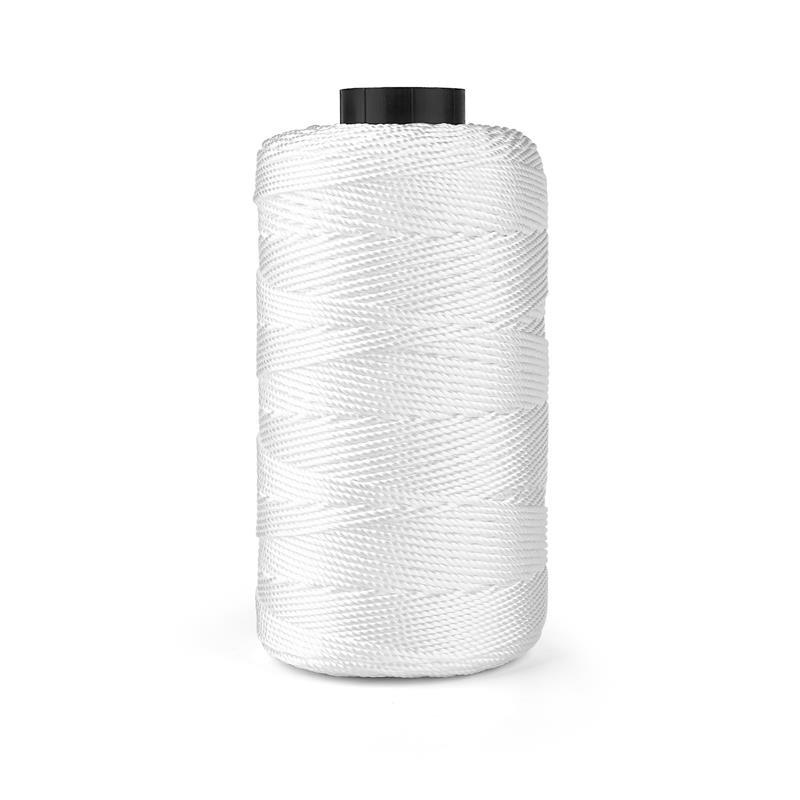 DIY Craft Crochet Thread Ice Silk Yarn Art Yarn Cord 1.5mm Polypropylene Yarn For Hat Doll Sewing Bags Basket Crochetin Thread: WHITE