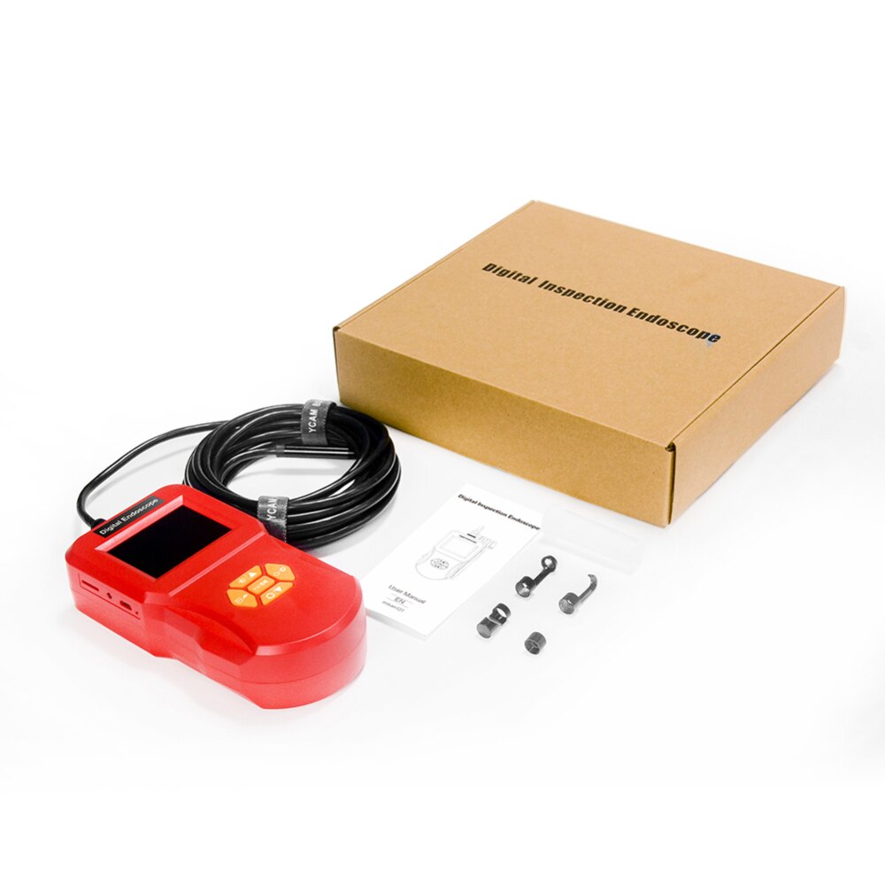 2.4 polegada Tubo Rígido Handheld Endoscópio Câmera Do Carro 1080P Câmera de Inspeção para a Reparação de Automóveis Ferramenta Digital Endoscópio Industrial
