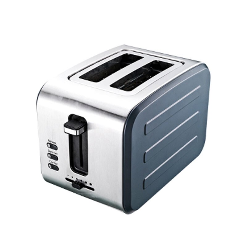 Electric 6 Gear Automatic Toaster stainless steel Widened bake groove 2 slices toast bake breakfast maker Defrost heating cancel
