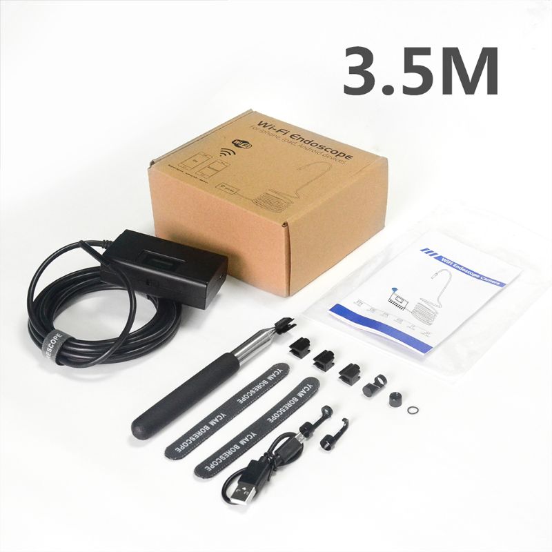 5.5mm 1080P Wireless WiFi Endoscope Waterproof Inspection Camera Y4UA