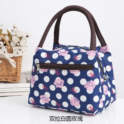 Lunch Box Portable Functional Pattern Cooler Portable Insulated Canvas Lunch Bag Thermal Food Picnic Lunch Bags For Women Kids: yuanmeigui