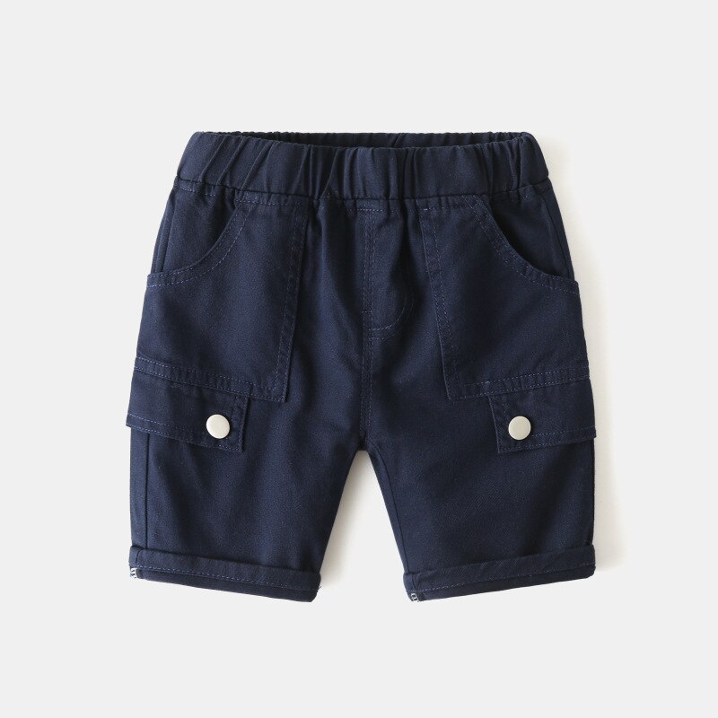 Baby pojkar kläder sommar barn shorts coola pojke kort stil byxor ren bomull mjuk elastisk midja halvbyxor
