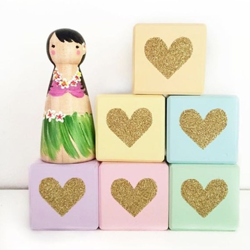 Decoración del hogar nubes cubo cuadrado madera maciza personalidad bebé foto Props productos para niños